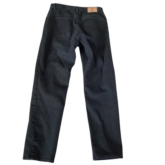 Ralph Lauren Jeans Co. Women's Sz 8 Black Straight  Leg Mid-Rise Jeans #279R - Picture 3 of 8
